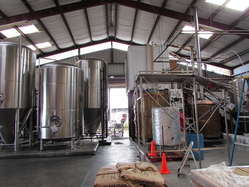 mehana brewery in the working area