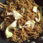 Yakisoba Noodle and Cabbage