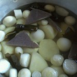 Add Dashi , Sugar and Vegetables